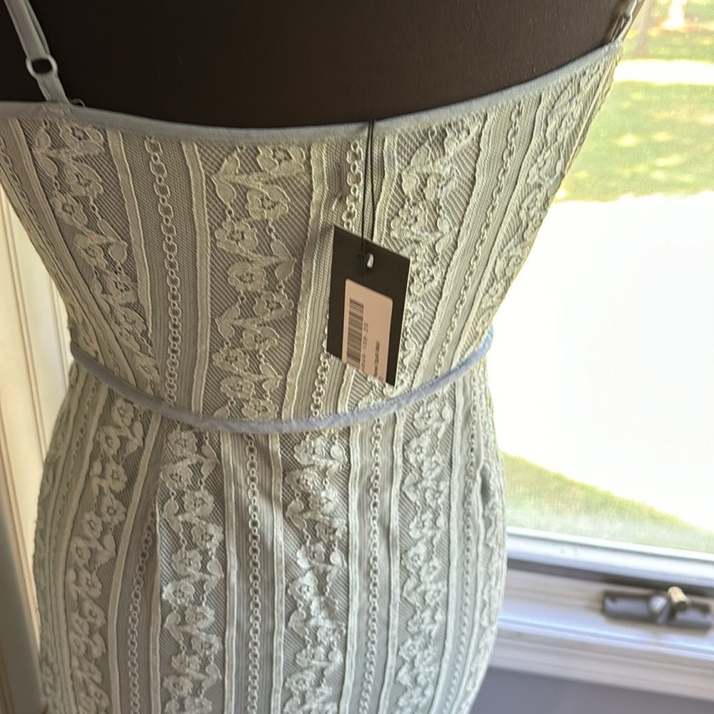 NWT Nasty Gal Lace Panel Split Mini - Picture 8 of 15